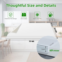 Tabla de Cortar de Acrílico Transparente Personalizada de Fábrica al por Mayor con Borde, Apta para Lavavajillas, 3 mm de Grosor