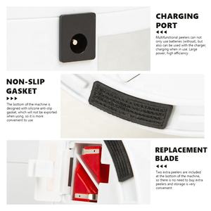 Gloway - Herramienta de Cocina Popular, Adaptador Giratorio, Pelador de Frutas y Verduras, Pelador de Patatas Eléctrico para el Hogar y Uso Comercial - Product Image 5