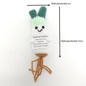 Juguetes de Peluche Tejidos a Mano con Energía Positiva, Muñecos de Patata Positivos con Tarjetas de Frutas y Verduras - Product Image 6