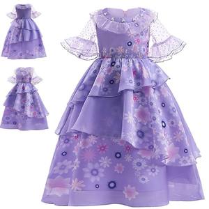 Disfraz de Princesa Morada Inspirado en <span class=keywords><strong>Isabela</strong></span> para Niñas, Vestido de Fiesta de Halloween, Disfraz de Carnaval, Cosplay, Traje de Fantasía, Vestido de Película de Televisión - Product Image 6