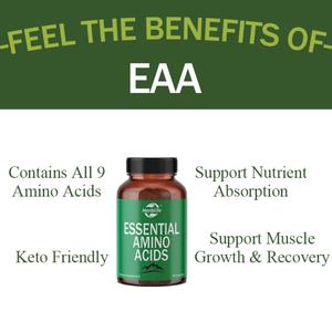 Suplemento de los 9 Aminoácidos Esenciales para la Recuperación y el Crecimiento Muscular para Hombres y Mujeres, Venta Caliente OEM ODM - Product Image 3