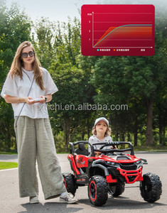 Voiture <span class=keywords><strong>électrique</strong></span> pour enfants à 2 places, alimentée par batterie 12V, avec moteurs doubles 550, télécommande - Product Image 6