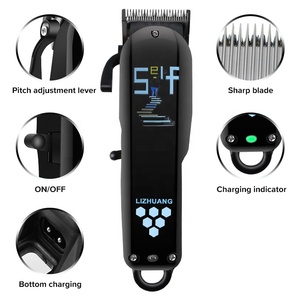 Máquina Cortadora <span class=keywords><strong>de</strong></span> Pelo <span class=keywords><strong>Profesional</strong></span> Inalámbrica Recargable por USB LIZHUANG, Recortadora <span class=keywords><strong>de</strong></span> Pelo para Hombre Ajustable, para Barbería y Hotel - Product Image 6