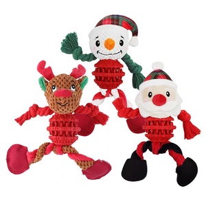Custom Private Label natale peluche Chew Squeakers pulizia denti Pet Dog giocattoli per <span class=keywords><strong>cuccioli</strong></span> - Product Image 2
