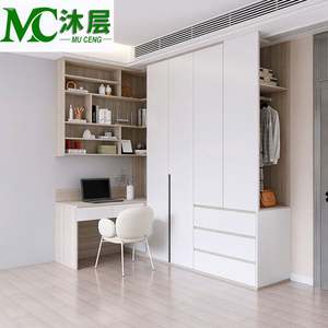 Wholesale Custom Walk-in Closet Systems Wardrobe Armoire with <b>Sideboards</b> Organization Solutions <b>for</b> Bedroom Shelves - Product Image 3