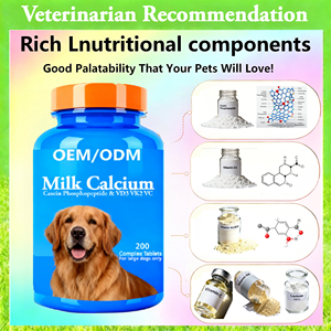 โรงงานขายยาเม็ดแคลเซียมนมสำหรับสุนัขขนาดกลางและขนาดใหญ่ ช่วยบำรุงข้อต่อและกระดูก ซ่อมแซมกระดูกอ่อน รับผลิตแบบ OEM/ODM - Product Image 2