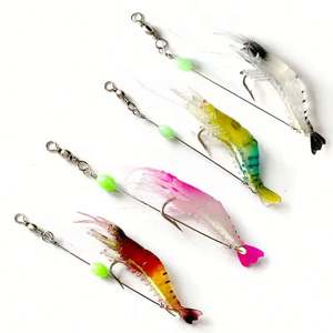 Kit di Esche Artificiali Luminose Topline <span class=keywords><strong>con</strong></span> Amo Integrato, Attrezzatura da <span class=keywords><strong>Pesca</strong></span>, Esche Morbide <span class=keywords><strong>in</strong></span> Plastica per <span class=keywords><strong>Pesca</strong></span> <span class=keywords><strong>in</strong></span> <span class=keywords><strong>Mare</strong></span> Sabiki - Product Image 1