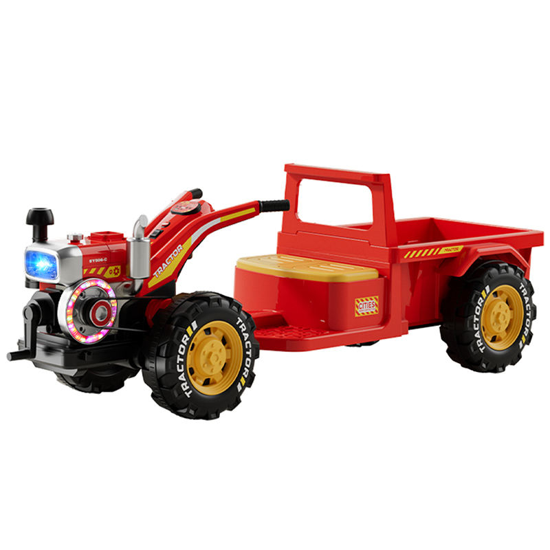 12V Custom Children's Electric Ride-On Toy Cars Plastic Battery-Powered  Riding Tractor for Boys and Girls