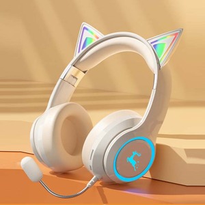 Profesional lindo gato inalámbrico para niños para auriculares <span class=keywords><strong>Bluetooth</strong></span> función de grabación AAC codificado para móvil de viaje - Product Image 3