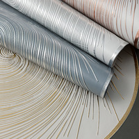 Tapis de table circulaire en PVC isolé, fait main, écologique, anti-brûlure, antidérapant, personnalisable pour la maison et l'hôtellerie