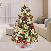 Sapin de Noël miniature personnalisable de 80 cm, à LED, fonctionnant sur piles, durable, idéal pour la décoration de la maison, ornement artificiel en métal