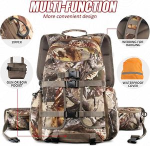 Échantillon gratuit, fabrication chinoise, sac à dos de camping multifonctionnel, grande capacité, sac à dos de chasse - Product Image 5