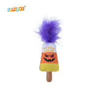 Jouet pour chaton en peluche douce et froissée, personnalisé par le fabricant Famipet, nouveau design sur le thème d'Halloween, avec herbe à chat
