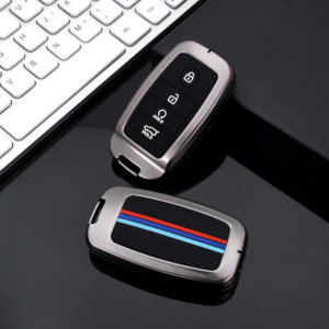 Coque de remplacement pour clé de voiture en alliage de zinc et gel de silice <span class=keywords><strong>206</strong></span> pour Kia Optima Sbortage 2021 avec porte-clés - Product Image 4