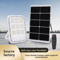 Lampe solaire LED de jardin extérieure à télécommande, ultra-lumineuse, IP66, pour villa rurale, type split, certifiée CQC