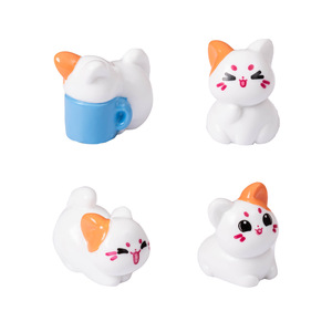 Figurines miniatures de chatons de dessins animés en résine, décorations de bureau pour maison de poupée et ornements de voiture - Product Image 5