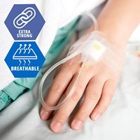 Bande adhésive chirurgicale hypoallergénique, lot de 12, respirante, sans latex (1 po x 10 yds, transparente), Classe I