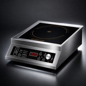 Durable 201 Stainless Steel Flat Fryer 3500W Industrial Grade Induction Cooker for Professional Commercial Kitchen Use - Product Image 1