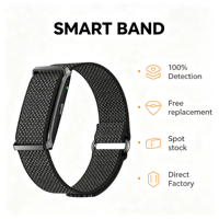 Smart Band DS05 Tanpa Layar Android Metal Tahan Air 1ATM Multi Mode Olahraga Monitor Kesehatan Pelacak Kebugaran Unisex