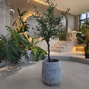 Pots de fleurs pour l'intérieur et l'extérieur, résistants à l'usure, légers et robustes, décoration minimaliste de style américain, durables pour la maison et le jardin - Product Image 2