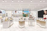02-DYaS002 Mobilier de Présentation pour Magasin de Soins de la Peau, Design de Magasin K-beauty Neuf pour Aménagement de Boutiques de Détail