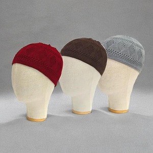 หมวกสวดมนต์ kopiah kufi ผ้าถักนิตติ้งนุ่มแบบคลาสสิกสำหรับมุสลิมผู้ชายมีหลายสีให้เลือกหมวกและหมวกชาติพันธุ์ - Product Image 1