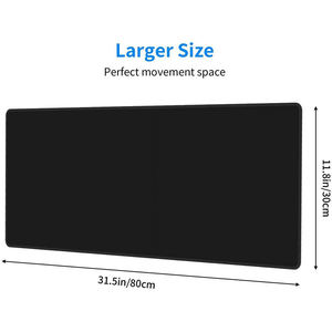 Nhà Sản Xuất Của Xu Hướng Mới Lớn 40*90 Tùy Chỉnh Màu Đen Mousepad Trống Chuột Pad Cao Su Chơi Game Bàn Mat Đầu Bằng Chứng Phim Hoạt Hình Phong Cách - Product Image 5
