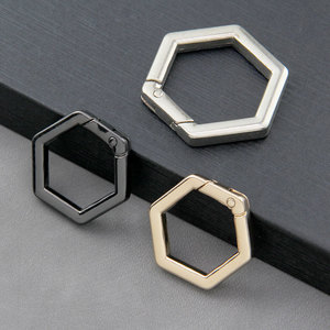 Mosquetón giratorio con anilla en O de resorte, ganchos de aleación de zinc para llaveros, clips para llaveros, bricolaje, bolsos, cordones, fabricación de joyas - Product Image 5