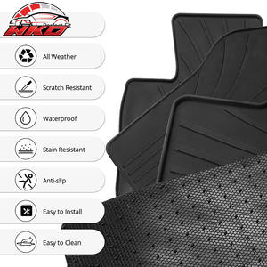 Alfombrillas de látex para coche Honda CR-V 2017-2022, alfombras para todo tipo de clima, color negro, 3 piezas, estilo IKON, impermeables - Product Image 6