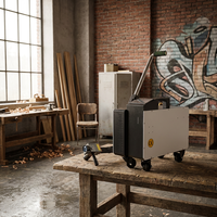 Machine de nettoyage au laser à fibre pulsée HANTENCNC, directement de l'usine, portable, pour l'élimination de la rouille, de la peinture et de l'oxyde sur les surfaces métalliques, en bois et en pierre