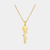 Collier avec pendentif en forme de crâne personnalisé, en acier inoxydable 316L, collier gravé avec un nom personnalisé, bijoux cadeau pour Halloween