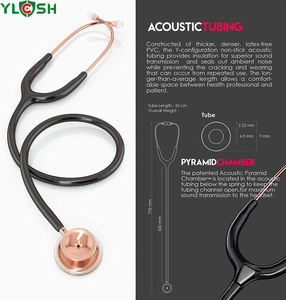 YLCSH 777RG11 <span class=keywords><strong>MD</strong></span> One Epoch легкий стетоскоп титаниумилсш + Педиатрическое крепление с зажимом - Product Image 5