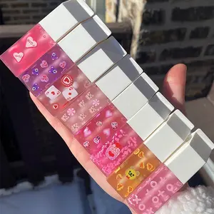 2022 Baru Membuat Basis Lipgloss Anda Sendiri Pemegang Es Loli Lucu Kotak Susu Glitter Berkilau Lip Gloss