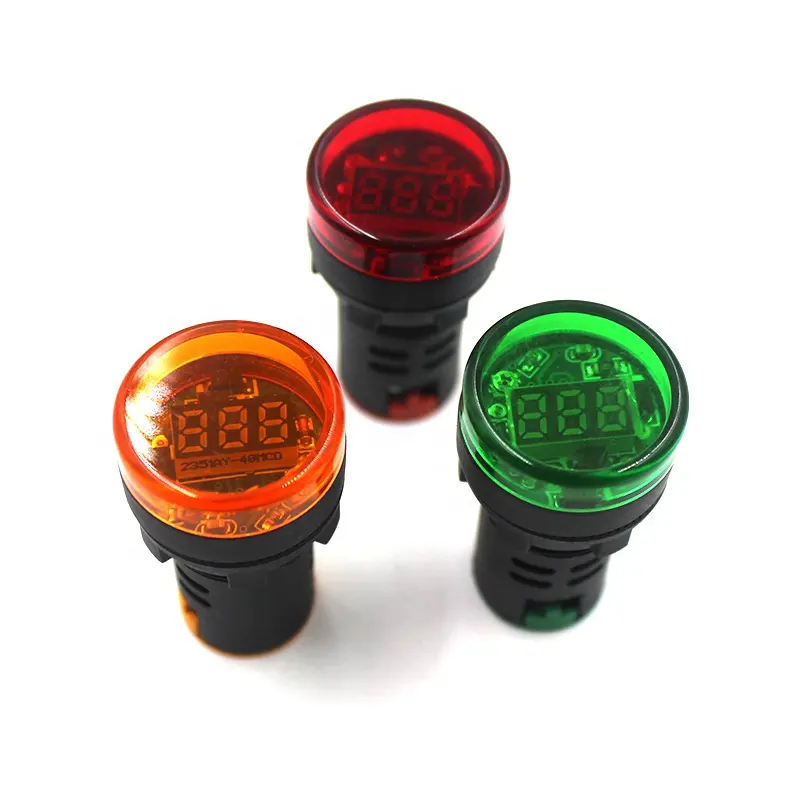 YUMO LED 표시기 AD22-16DS 전압 표시기 램프 5 색 신호 램프