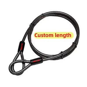 Candado de Cable para Bicicleta de Seguridad Reforzado para Ciclismo al Aire Libre, Longitud Personalizada, <span class=keywords><strong>Antirrobo</strong></span>, de Acero, Tipo U para Motocicleta - Product Image 2