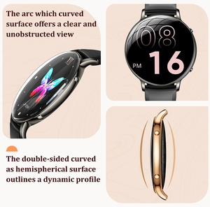 M201 Smart Watch 1.32" AMOLED Ultra Thin 5.93mm IP68 100+ Sports Heart Rate SpO2 Sleep Tracker for Men Women Couple DaFit APP - Product Image 6