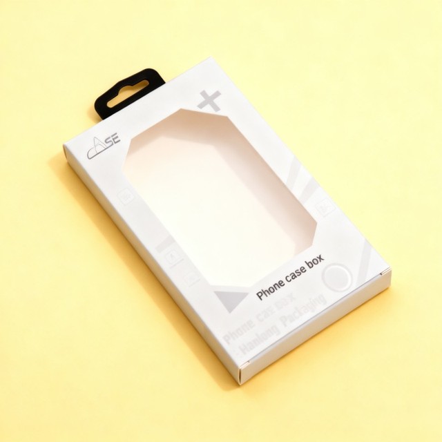 Small MOQ Custom Digital Product Box Mobile Phone Case Packaging Box Gold Foil Digital Printing Fashion Box With Clear Window