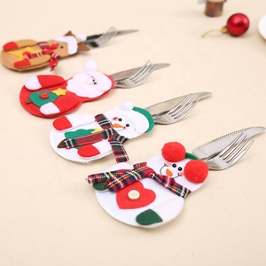 Soporte para cubiertos con diseño de Papá Noel de Navidad, soporte para cubiertos de Navidad, 2 uds. - Product Image 2