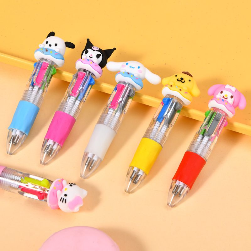 Type de balle 0,7-stylo à bille à quatre couleurs [série sanrio donut]