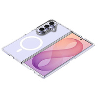 Étui Fold8 Cadre transparent en TPU Coque rigide en acrylique transparente Antichoc Magnétique Housse de téléphone pliable pour Samsung Galaxy Z Fold 8 Ultra