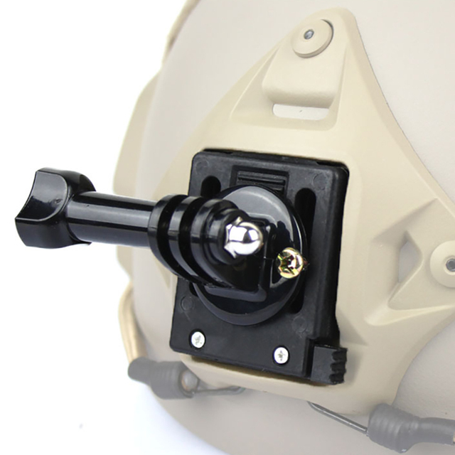 New 90 Degree Adjustable Quick Release NVG Tactical Helmet Accessories Front Bracket Mount for Fast MICH Action Camera