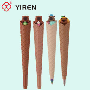 Yiren प्यारा आइसक्रीम शंकु फाउंटेन पेन कावायी पशु डिजाइन बच्चों और छात्रों के लिए कलम - Product Image 6