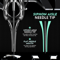 Aiguilles de cartouche de maquillage permanent OEM, stérilisées, jetables, professionnelles, pour sourcils, eye-liner et blush des lèvres