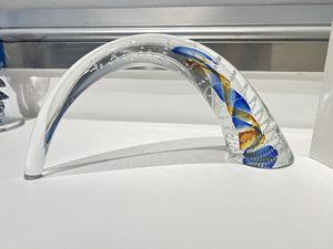 Ornements en verre faits belle décoration de la maison cadeau soufflé à la main produit artisanal ornements de Noël en verre clair inhabituels - Product Image 4