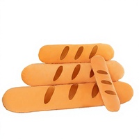 Coussin en peluche long et moelleux en forme de pain baguette, design alimentaire original, mignon Kawaii, cadeau surprise, vente en gros