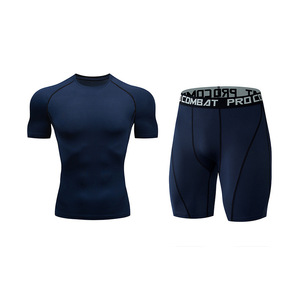 <strong>Custom</strong> Summer Fitness <strong>Compression</strong> Yoga Set Quick Dry Breathable Ball Training Colourful Short Sleeve Hot Sale - Product Image 4