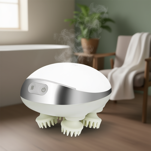 Rechargeable Electric <b>Scalp</b> Massager With Heat Waterproof Head <b>Massage</b> <b>Device</b> For Relaxation And Relief - Product Image 2