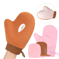 Gants à doigts floqués en similicuir – Unisexe, pour application rapide de lotion corporelle en hiver, protection solaire, massage, garde les mains propres