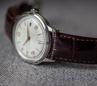 Jam Tangan Pria Kulit Stainless Steel 316L Tahan Air 5BAR Logo Kustom Otomatis Murah Grosir
