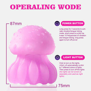 Vibrador de Boca Grande de medusas de succión, juguetes estimuladores de clítoris, pezón, punto G, vibrador para lamer la lengua, Juguetes sexuales femeninos para adultos para mujeres - Product Image 4